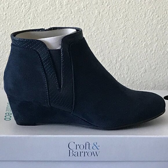 NWT Croft & Barrow Ocelot Women's Ankle Boots - 6W - Picture 4 of 11